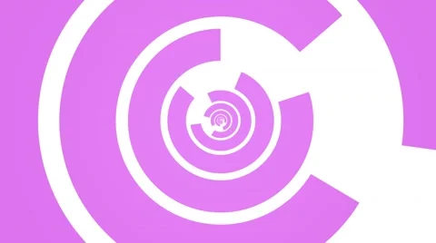Geometric abstract rotating circle motion background loop pink white Stock Footage 67340183