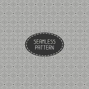 Geometric abstract seamless cube pattern with rhombuses. Wrapping paper. Paper 스톡 일러스트