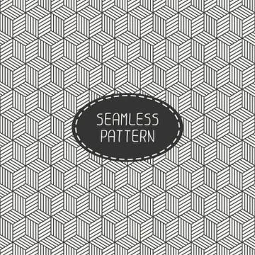 Geometric abstract seamless cube pattern with rhombuses. Wrapping paper. Paper 스톡 일러스트