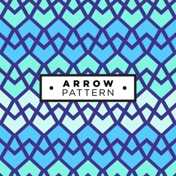 Geometric abstract seamless pattern background, geometric background, arrows  Stock Illustration