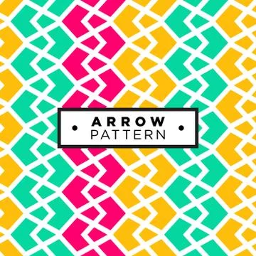 Geometric abstract seamless pattern background, geometric background, arrows  Stock Illustration