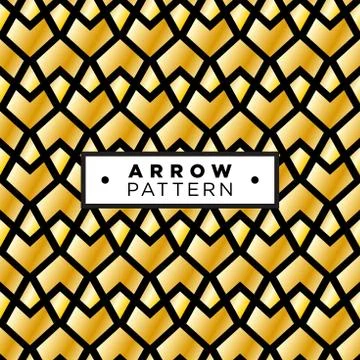 Geometric abstract seamless pattern background, geometric background, arrows  Stock Illustration