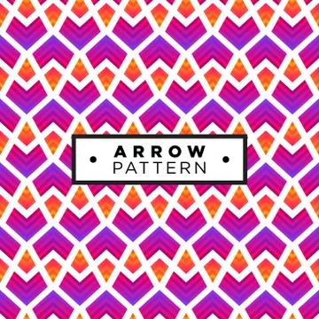 Geometric abstract seamless pattern background, geometric background, arrows  Stock Illustration