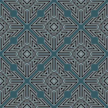 Geometric abstract seamless pattern. Colorful ornamental geometr Stock Illustration