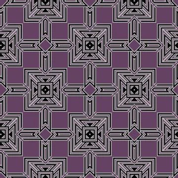 Geometric abstract seamless pattern. Colorful ornamental geometr Stock Illustration