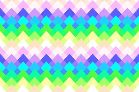 Geometric abstract seamless pattern with diamond gradient . Stock Illustration