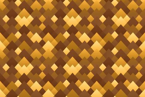 Geometric abstract seamless pattern with gold gradient. Stockillustratie