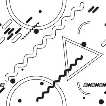 Geometric abstract seamless pattern Stock Illustration