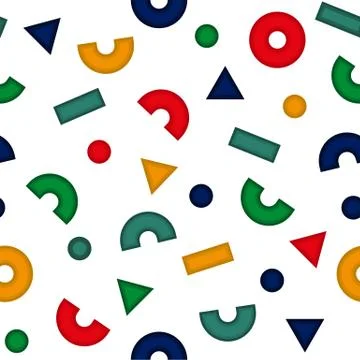 Geometric abstract seamless pattern Stock Illustration