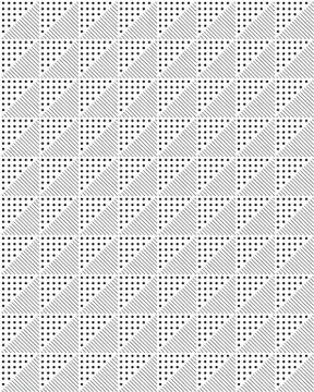 Geometric abstract seamless pattern Stock Illustration