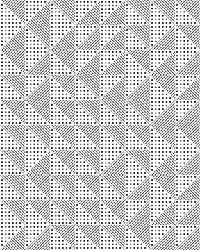 Geometric abstract seamless pattern Stock Illustration