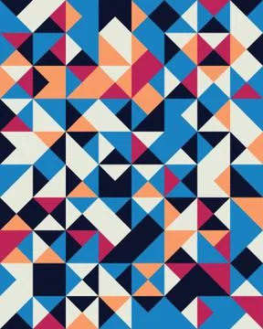 Geometric abstract seamless pattern Stock Illustration