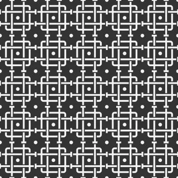 Geometric abstract seamless pattern with pipes Stock Illustration