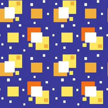 Geometric abstract seamless pattern. Retro background. Endless repeatable pri Stock Illustration