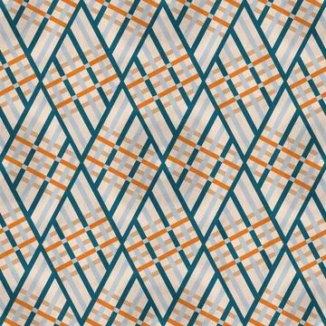 Geometric abstract seamless pattern of rhombuses with lines Stock-Illustration