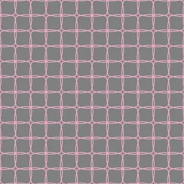 Geometric abstract seamless pattern on square base. Simple texture with fantasy イラスト素材