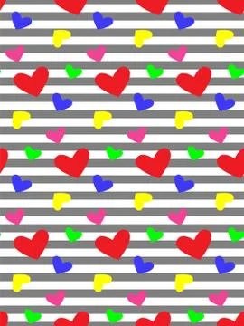 Geometric abstract seamless pattern. Stylish backdrop with grey rows and Stock Illustration