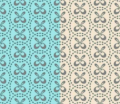 Geometric abstract seamless pattern. Stylish modern backdrop with polka dot 스톡 일러스트