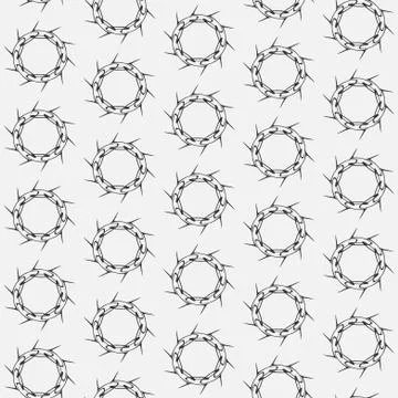 Geometric abstract seamless pattern. Stylish fantasy texture with circle shape Stock Illustration
