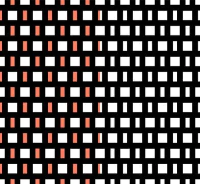 Geometric abstract seamless pattern. Stylish fantasy texture with square shapes Stock-Illustration