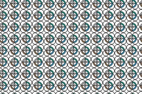 Geometric abstract seamless patterns, hexagonal graphic design modern shape.. Stock Illustration
