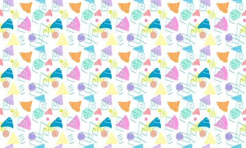 Geometric abstract seamless patterns Stock Illustration