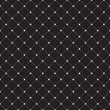 Geometric abstract seamless repeating vector ornament with diagonal dotted lines Stock Illustration