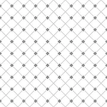 Geometric abstract seamless repeating vector ornament with diagonal dotted lines Stock Illustration