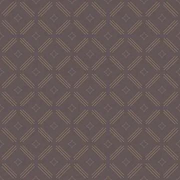 Geometric Abstract Seamless Vector Pattern with Golden Dots Illustrazione stock