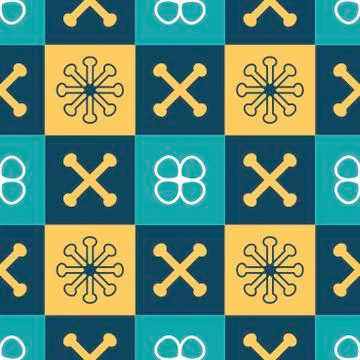 Geometric abstract seamless vector pattern. Decorative surface background Stock Illustration