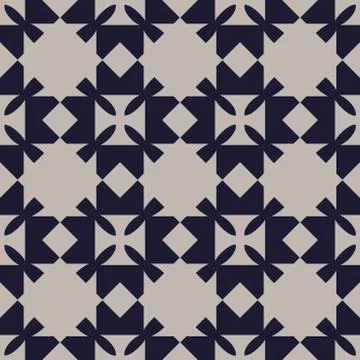 Geometric abstract seamless vector pattern. Decorative surface background. En Stock Illustration