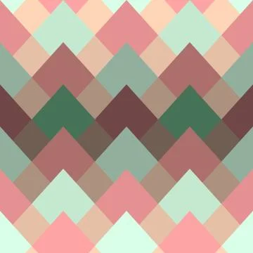 Geometric abstract seamless vector pattern with gradient. イラスト素材