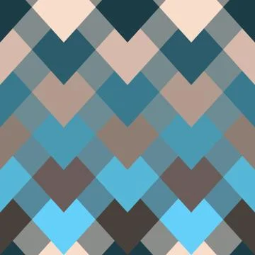 Geometric abstract seamless vector pattern with gradient. Stockillustratie