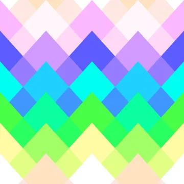 Geometric abstract seamless vector pattern with gradient. Stock Illustration