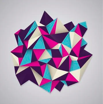 Geometric abstract shape vector design Stock-Illustration