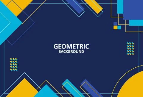Geometric Abstract shapes Background Stock Illustration