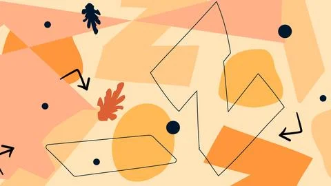 Geometric Abstract Shapes Background Stock Illustration