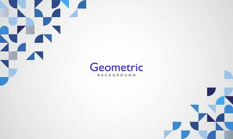 Geometric abstract shapes gradient background Stock Illustration