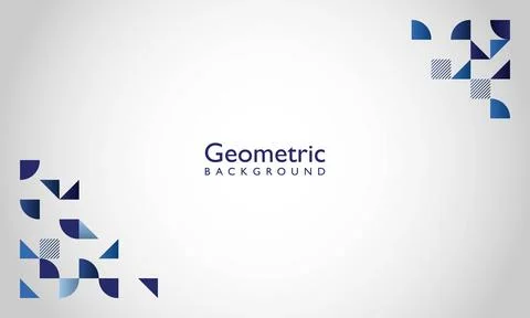 Geometric abstract shapes gradient background Stock Illustration