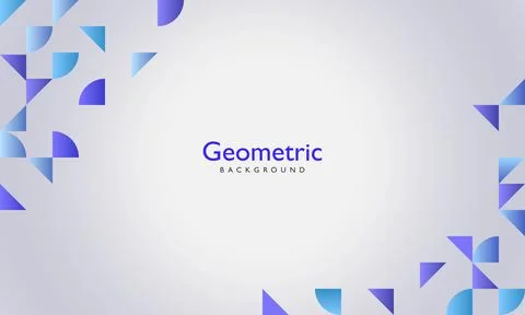 Geometric abstract shapes gradient background Stock Illustration