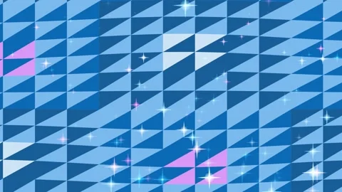 A geometric abstract with sparkle in blue and pink tones 스톡 동영상 330076210