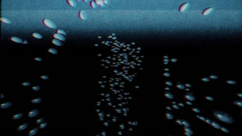 Geometric abstract sphere distortion. sphere distortion and dispersion.  flicker 스톡 동영상 132594528