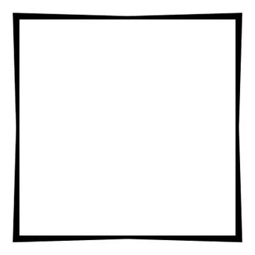 Geometric abstract square element. Intersecting lines forming a square shape Stock-Illustration