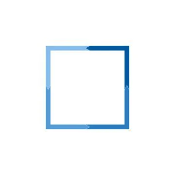 Geometric abstract square element. Intersecting lines forming a square shape Stock Illustration