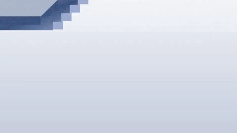 Geometric abstract staircase pattern on light background Stock Illustration