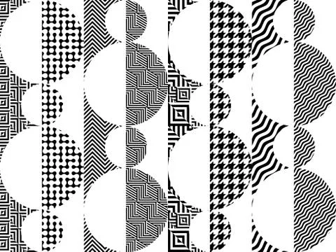 Geometric abstract symmetric pattern in pixel art style. Illustrazione stock