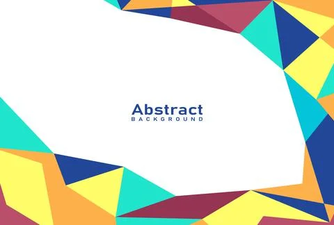 Geometric abstract triangle shapes background Stock Illustration
