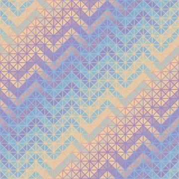Geometric abstract triangles pattern. Aztec chevron style. Seamless vector .. Illustrazione stock