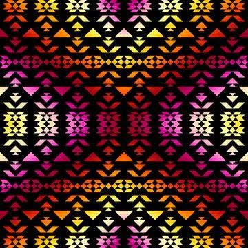 Geometric abstract triangles pattern. Seamless vector image. Illustrazione stock