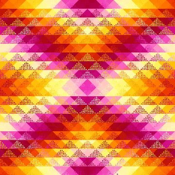 Geometric abstract triangles pattern. Seamless vector image. Illustrazione stock